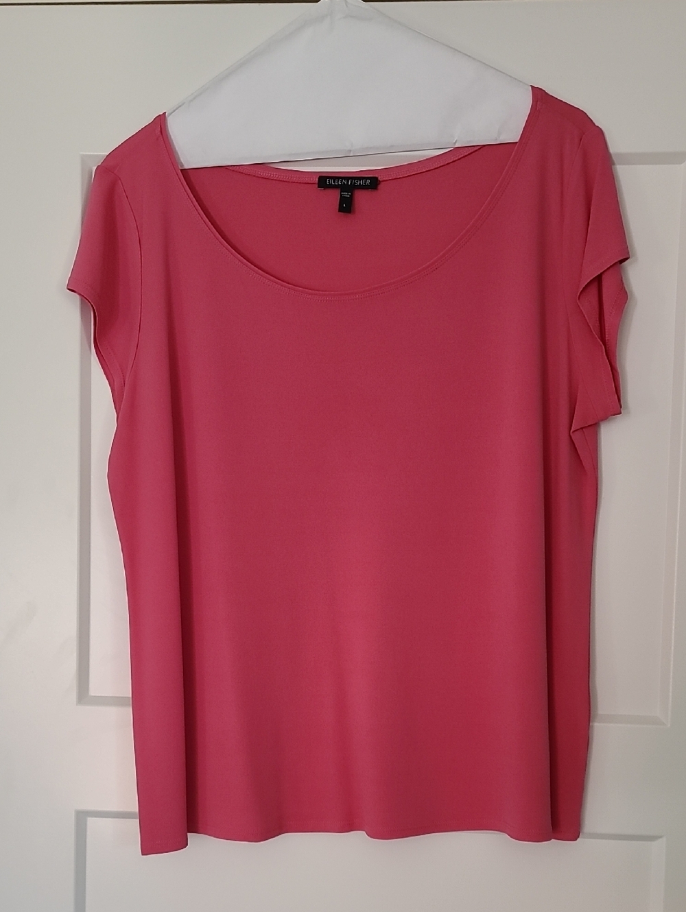 EILEEN FISHER Silk Scoop Neck Top